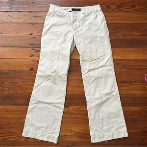 Vintage 00s Abercrombie low rise boot cut khakis Sz 2
